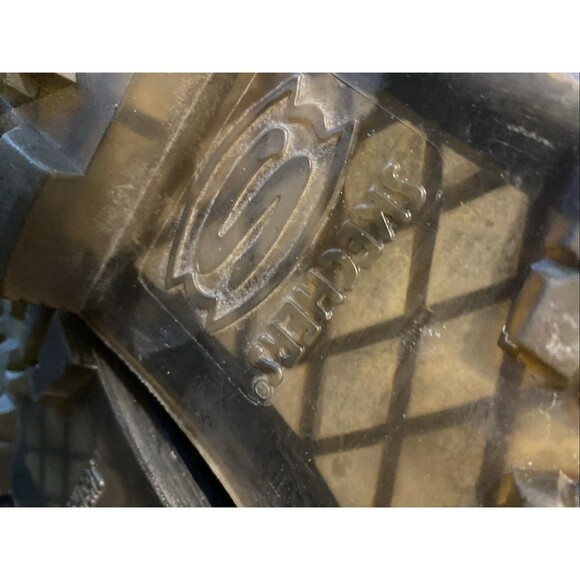 Skechers Mens Size 11 Y2K Shoes Chunky Sole Oxfords Leather‎ Lace Up Black Heavy - Picture 9 of 11